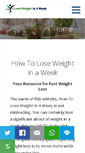 Mobile Screenshot of howtoloseweightinaweek.net